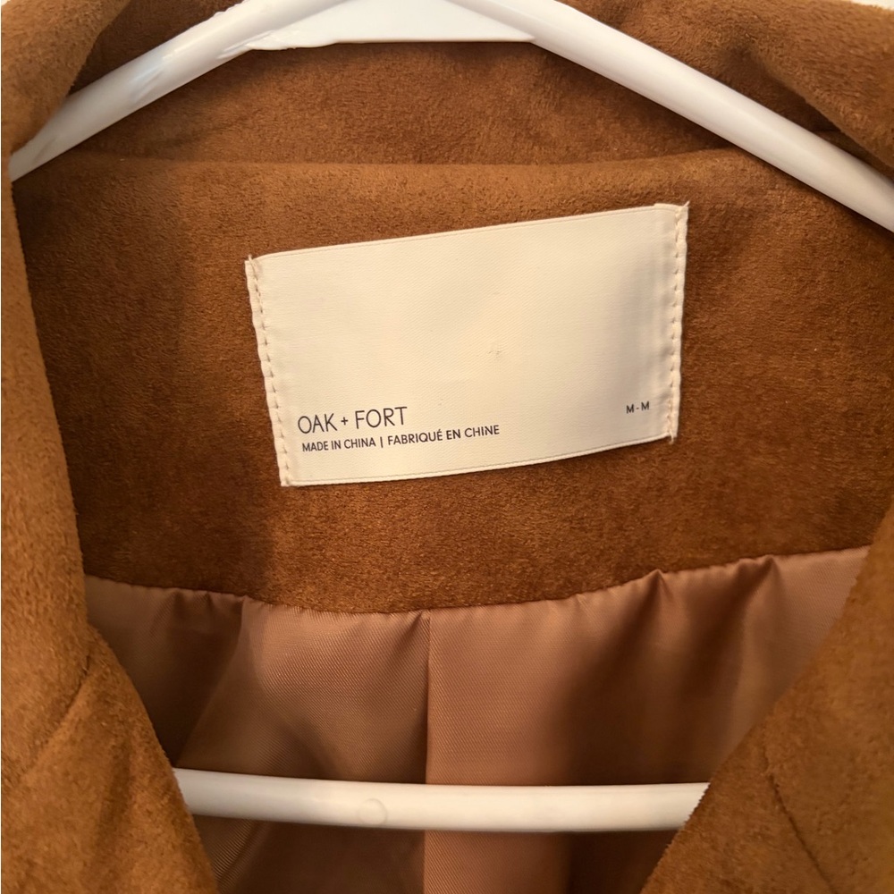 OAK + FORT Tan Women's Blazer - Picture 4 of 5